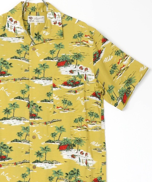 Lazar（ラザル）の「レーヨン オープンカラー アロハシャツ/総柄シャツ（シャツ/ブラウス・メンズ・ブラック系その他3/ブラック系その他5/ブルー系その他2/ブラック系その他2/ダークグリーン/ホワイト系その他3/ブラック系その他/ホワイト系その他/ホワイト系その他2/ホワイト系その他5/ネイビー/ミント/ピンク/イエロー/オレンジ/ホワイト系その他4/グリーン/ブルー系その他/オフホワイト/ホワイト系その他6/ベージュ/ブラック/ブラック系その他4/ホワイト系その他7・S/M/L/LL）」の22枚目の写真