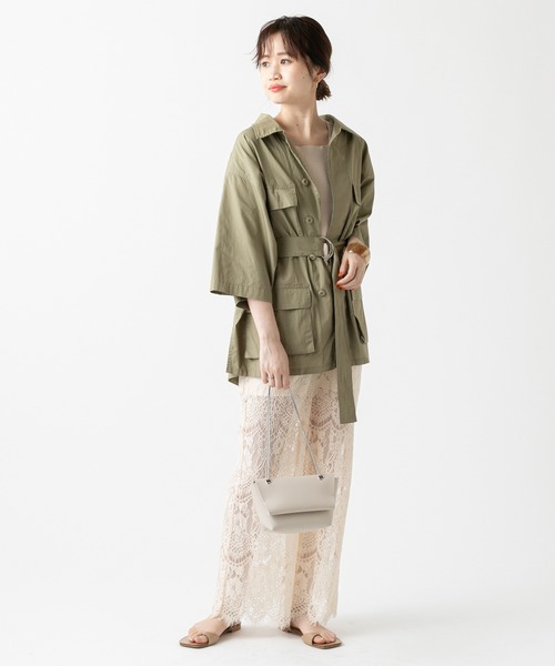 mystic（ミスティック）の「ベルト付きサファリシャツ（シャツ/ブラウス・レディース・ベージュ/カーキ/イエロー系その他・FREE）」の15枚目の写真