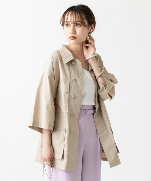 mystic（ミスティック）の「ベルト付きサファリシャツ（シャツ/ブラウス・レディース・ベージュ/カーキ/イエロー系その他・FREE）」の12枚目の写真