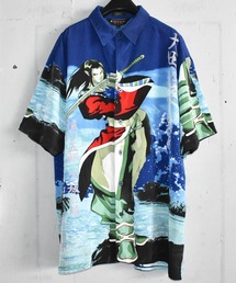 VINTAGE | 【ヴィンテージ古着】DTEK SPORT 剣士柄 ハーフスリーブシャツ(シャツ/ブラウス)