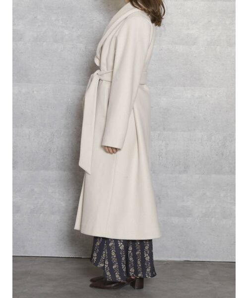 dazzlin（ダズリン）の「２ＷＡＹロングガーリーコート（その他アウター・レディース・アイボリー/ブラウン/ベージュ・SMALL/MEDIUM）」の6枚目の写真
