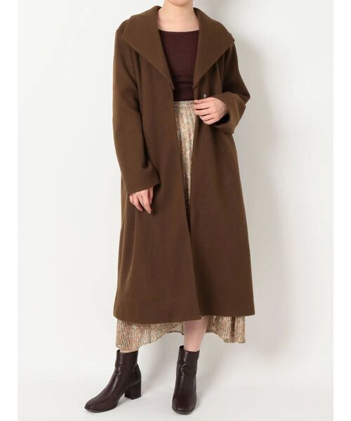 dazzlin（ダズリン）の「２ＷＡＹロングガーリーコート（その他アウター・レディース・アイボリー/ブラウン/ベージュ・SMALL/MEDIUM）」の18枚目の写真