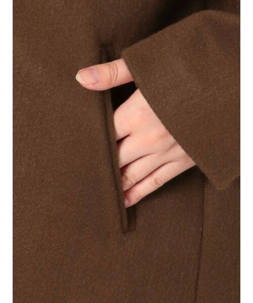 dazzlin（ダズリン）の「２ＷＡＹロングガーリーコート（その他アウター・レディース・アイボリー/ブラウン/ベージュ・SMALL/MEDIUM）」の7枚目の写真