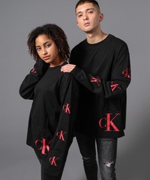 Calvin Klein | アーム ロゴ ロング スリーブ Tシャツ(Tシャツ/カットソー)