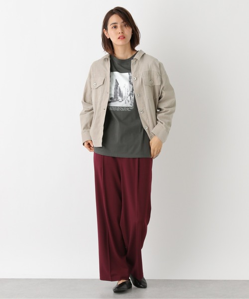 LEPSIM（レプシィム）の「コーデュロイライトジャケット　892712（その他アウター・レディース・マスタード/グレイッシュベージュ・FREE）」の10枚目の写真