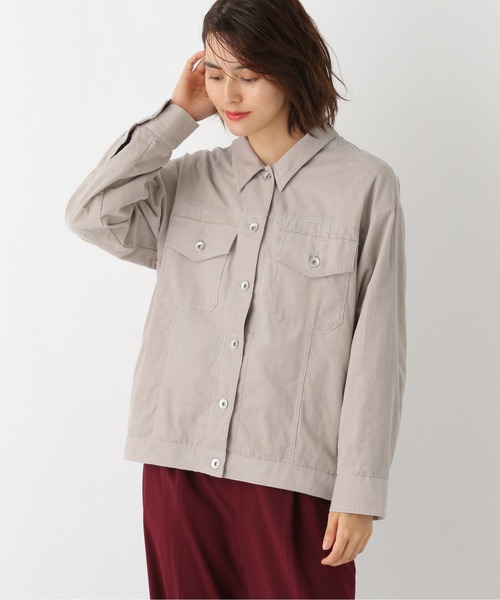 LEPSIM（レプシィム）の「コーデュロイライトジャケット　892712（その他アウター・レディース・マスタード/グレイッシュベージュ・FREE）」の12枚目の写真