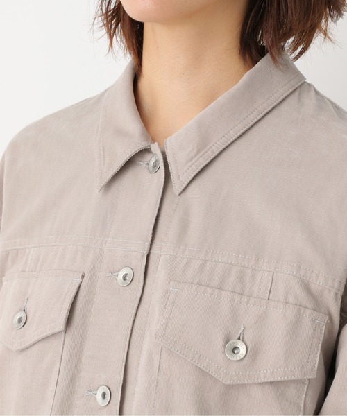 LEPSIM（レプシィム）の「コーデュロイライトジャケット　892712（その他アウター・レディース・マスタード/グレイッシュベージュ・FREE）」の15枚目の写真