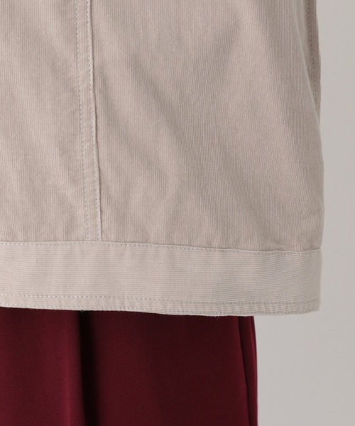 LEPSIM（レプシィム）の「コーデュロイライトジャケット　892712（その他アウター・レディース・マスタード/グレイッシュベージュ・FREE）」の5枚目の写真