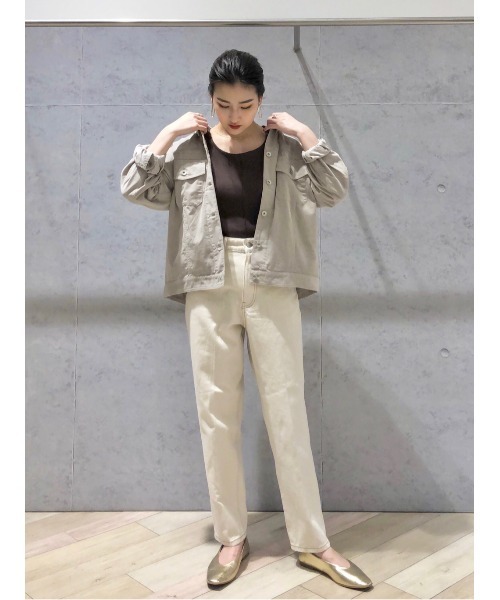 LEPSIM（レプシィム）の「コーデュロイライトジャケット　892712（その他アウター・レディース・マスタード/グレイッシュベージュ・FREE）」の18枚目の写真