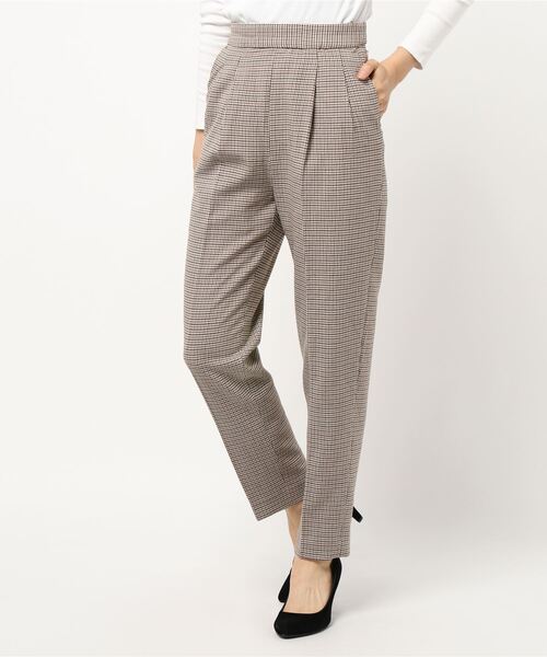 VIS(ビス)の「【EASY CARE】ウォッシャブルフラノツータックテーパードパンツ(スラックス・レディース・ブラック/グレー系その他/パープル/ベージュ系その他・L/LL/M/S/SS)」の21枚目の写真