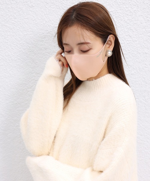 one after another NICE CLAUP(ワンアフターアナザーナイスクラップ)の「ハイネックフェザーニット(ニット/セーター・レディース・アイボリー/モカ/スモークピンク/ピンクベージュ/コーラル・FREE)」の18枚目の写真