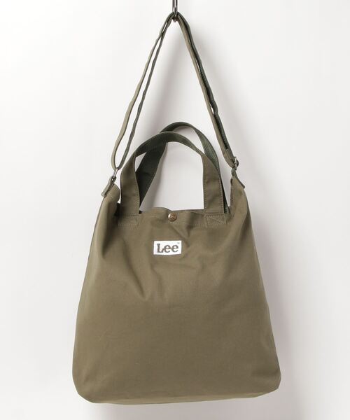 Lee（リー）の「【Lee/リー】 キャンバス 2WAY ショルダーバッグ/トートバッグ（トートバッグ・レディース・ブラック/オフホワイト/ベージュ/カーキ/ライトグレー・FREE）」の5枚目の写真