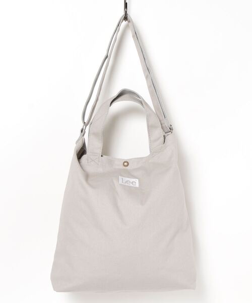 Lee（リー）の「【Lee/リー】 キャンバス 2WAY ショルダーバッグ/トートバッグ（トートバッグ・レディース・ブラック/オフホワイト/ベージュ/カーキ/ライトグレー・FREE）」の4枚目の写真