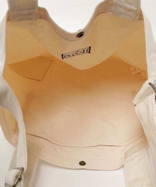 Lee（リー）の「【Lee/リー】 キャンバス 2WAY ショルダーバッグ/トートバッグ（トートバッグ・レディース・ブラック/オフホワイト/ベージュ/カーキ/ライトグレー・FREE）」の11枚目の写真