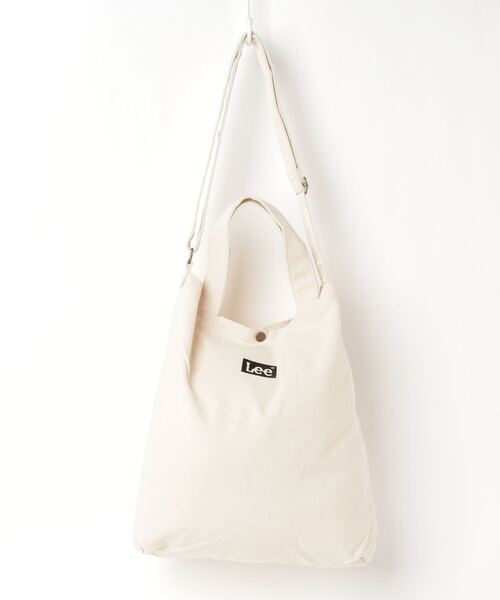 Lee（リー）の「【Lee/リー】 キャンバス 2WAY ショルダーバッグ/トートバッグ（トートバッグ・レディース・ブラック/オフホワイト/ベージュ/カーキ/ライトグレー・FREE）」の8枚目の写真