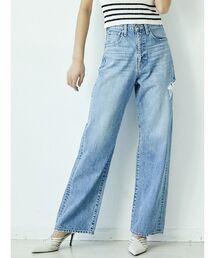 GYDA | SIDE RIPPED H/Wワイドデニムパンツ(デニムパンツ)