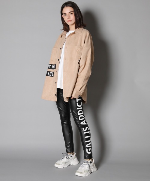 GALLIS ADDICTION（ガリスアディクション）の「GA SUEDE REMAKE SHIRT / スウェード リメイク シャツ（シャツ/ブラウス・メンズ・ブラック/ライトグレー/ベージュ・FREE）」の11枚目の写真