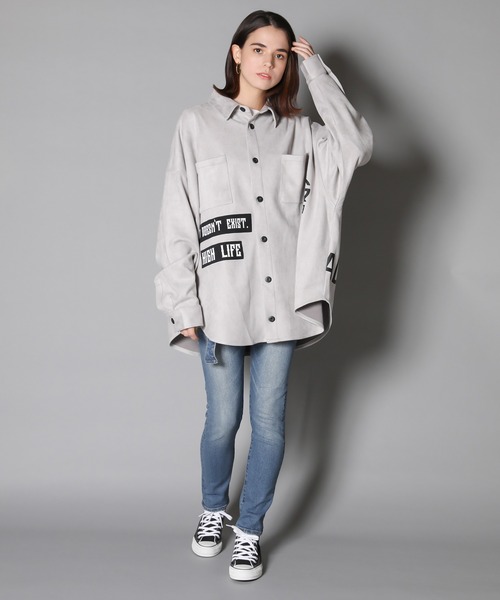 GALLIS ADDICTION（ガリスアディクション）の「GA SUEDE REMAKE SHIRT / スウェード リメイク シャツ（シャツ/ブラウス・メンズ・ブラック/ライトグレー/ベージュ・FREE）」の17枚目の写真