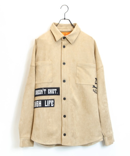 GALLIS ADDICTION（ガリスアディクション）の「GA SUEDE REMAKE SHIRT / スウェード リメイク シャツ（シャツ/ブラウス・メンズ・ブラック/ライトグレー/ベージュ・FREE）」の22枚目の写真