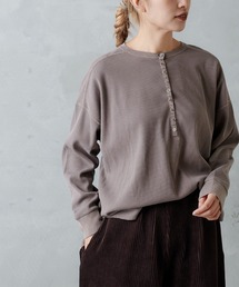 PUAL CE CIN（ピュアルセシン）の「ワッフルプルオーバー（Tシャツ/カットソー・レディース）」