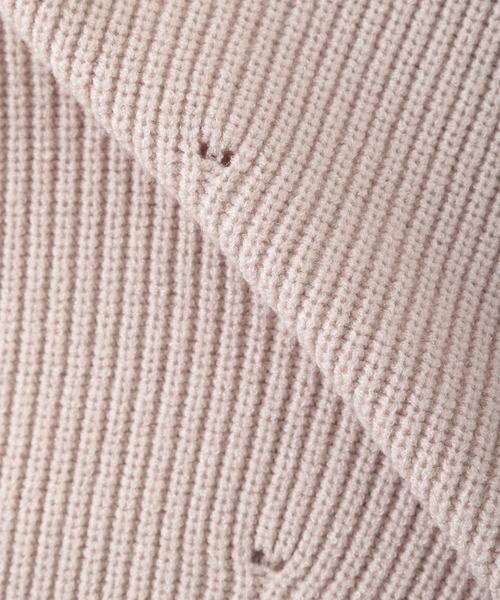 LEPSIM（レプシィム）の「7GルーズVネックニット　923927（ニット/セーター・レディース・ブラック/ベージュ/イエロー/ブルー・FREE）」の11枚目の写真