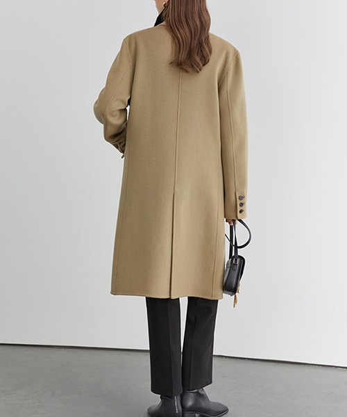 Fano Studios（ファノ ストゥディオズ）の「【Fano Studios】River tailored double-breasted chester coat FD20W183（チェスターコート・レディース・ベージュ・L/M/S）」の16枚目の写真