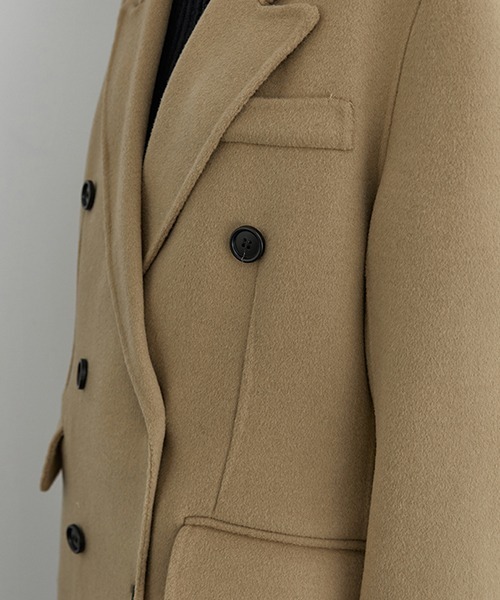 Fano Studios（ファノ ストゥディオズ）の「【Fano Studios】River tailored double-breasted chester coat FD20W183（チェスターコート・レディース・ベージュ・L/M/S）」の6枚目の写真