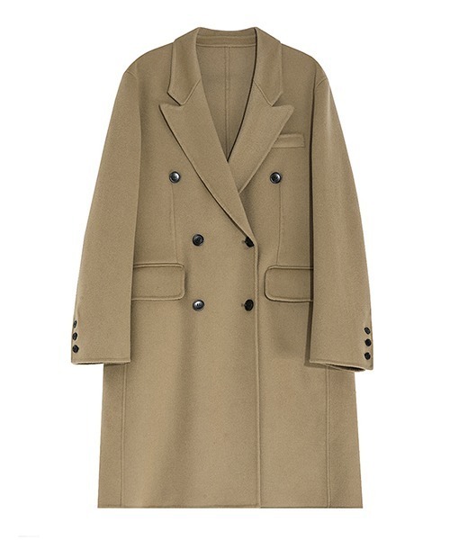 Fano Studios（ファノ ストゥディオズ）の「【Fano Studios】River tailored double-breasted chester coat FD20W183（チェスターコート・レディース・ベージュ・L/M/S）」の8枚目の写真