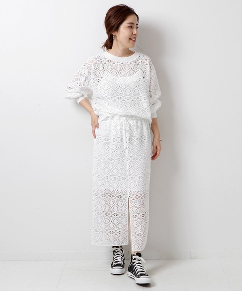 Spick and Span エンブロイダリーレーススカート36 Spick & Span｜《追加予約》エンブロイダリーレーススカート