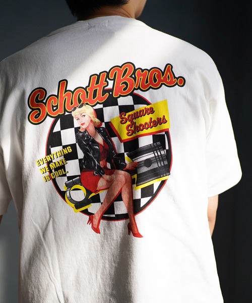 Web Limited Schott ショット Ss T Shirt Riders Lady ライダースレディー Tシャツ Tシャツ カットソー Schott ショット のファッション通販 Zozotown