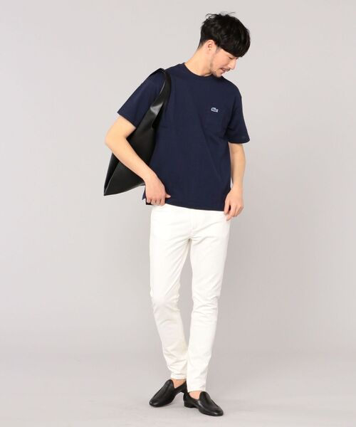 SHIPS（シップス）の「SHIPS: フェイクレザー ショッピングバッグ L（エコバッグ/サブバッグ・メンズ・ブラック・ONE SIZE）」の2枚目の写真