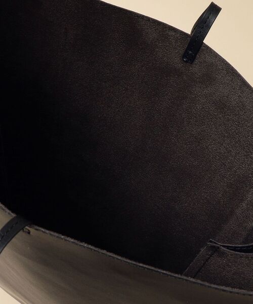 SHIPS（シップス）の「SHIPS: フェイクレザー ショッピングバッグ L（エコバッグ/サブバッグ・メンズ・ブラック・ONE SIZE）」の10枚目の写真