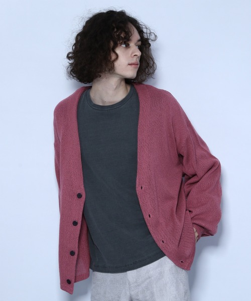 HARE（ハレ）の「ボリュームスリーブユルアミニットカーディガン(HARE)（ニット/セーター・メンズ・ブラック/グレー/ピンク・FREE）」の11枚目の写真