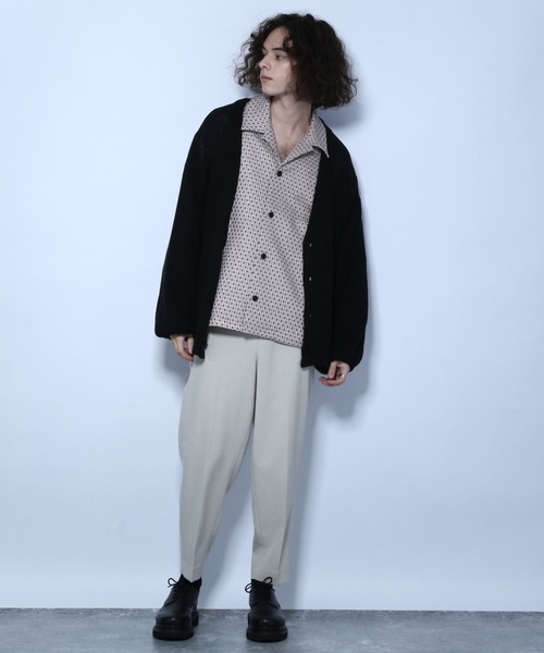 HARE（ハレ）の「ボリュームスリーブユルアミニットカーディガン(HARE)（ニット/セーター・メンズ・ブラック/グレー/ピンク・FREE）」の7枚目の写真