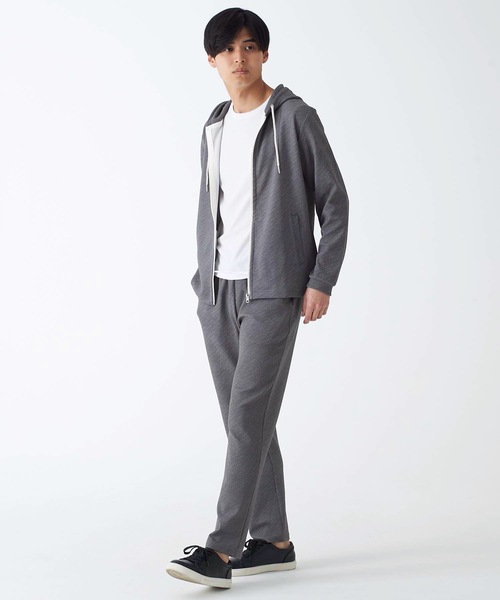 Blue Standard （ブルースタンダード）の「【BLUE STANDARD】ドライワッフルイージーパンツ　ツーマイル/ルームウエアにもおすすめ　制菌/防臭加工  速乾性　セットアップ対応アイテム（スウェットパンツ・メンズ・ブラック/ネイビー/杢グレー・MEDIUM/LARGE/X-LARGE）」の13枚目の写真