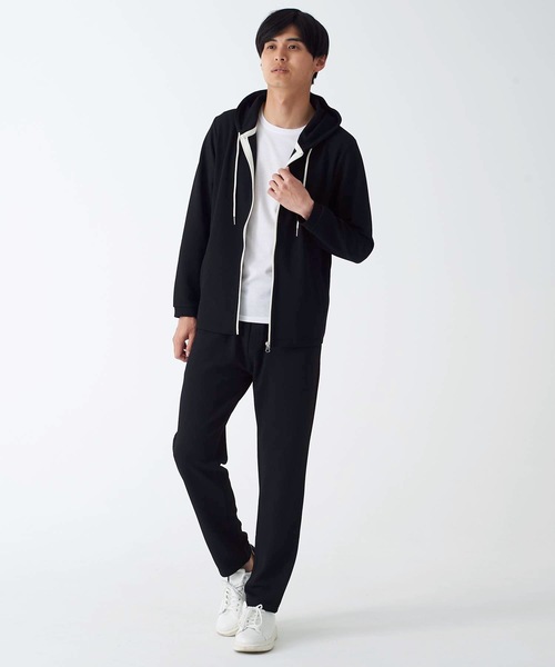 Blue Standard （ブルースタンダード）の「【BLUE STANDARD】ドライワッフルイージーパンツ　ツーマイル/ルームウエアにもおすすめ　制菌/防臭加工  速乾性　セットアップ対応アイテム（スウェットパンツ・メンズ・ブラック/ネイビー/杢グレー・MEDIUM/LARGE/X-LARGE）」の4枚目の写真