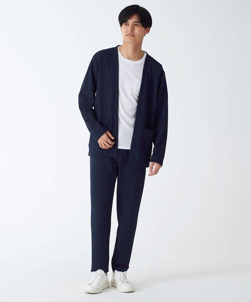 Blue Standard （ブルースタンダード）の「【BLUE STANDARD】ドライワッフルイージーパンツ　ツーマイル/ルームウエアにもおすすめ　制菌/防臭加工  速乾性　セットアップ対応アイテム（スウェットパンツ・メンズ・ブラック/ネイビー/杢グレー・MEDIUM/LARGE/X-LARGE）」の18枚目の写真