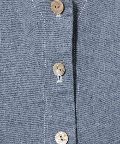 MADEMOISELLE ROPE'(マドモアゼル ロペ)の「【秋まで使える】アップサイクルデニムワンピース(ワンピース・レディース・ブルー・38/36)」の8枚目の写真