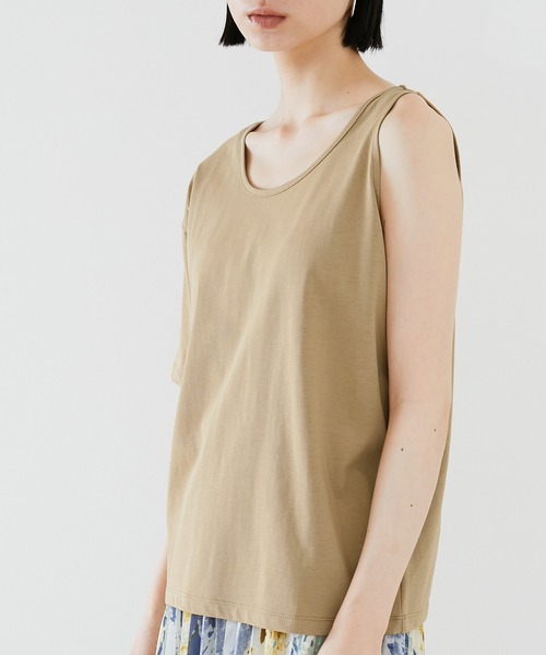 EMMA（EMMA CLOTHES）（エマ）の「【EMMA】メッシュレイヤードニット 半袖セット（Tシャツ/カットソー・レディース・ブラック/ベージュ/ブラウン・FREE）」の15枚目の写真