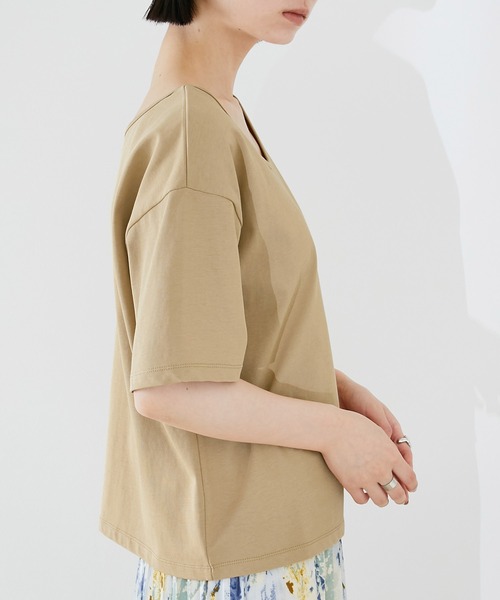 EMMA（EMMA CLOTHES）（エマ）の「【EMMA】メッシュレイヤードニット 半袖セット（Tシャツ/カットソー・レディース・ブラック/ベージュ/ブラウン・FREE）」の17枚目の写真