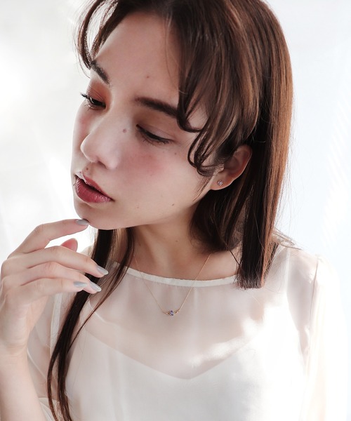 NOIR DE POUPEE タンザナイト PS クロスラインリング K10