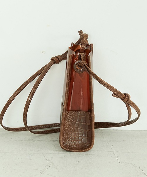 MONO　COMME CA（モノコムサ）の「クリア ミニポシェット（ショルダーバッグ・レディース・ブラック/ブラウン/ベージュ/パイソン・FREE）」の11枚目の写真