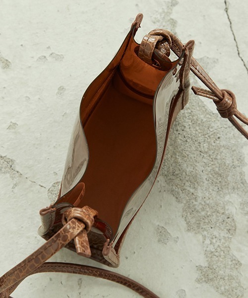 MONO　COMME CA（モノコムサ）の「クリア ミニポシェット（ショルダーバッグ・レディース・ブラック/ブラウン/ベージュ/パイソン・FREE）」の7枚目の写真