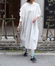 タイプライターオーバーシャツOP(ロング丈)