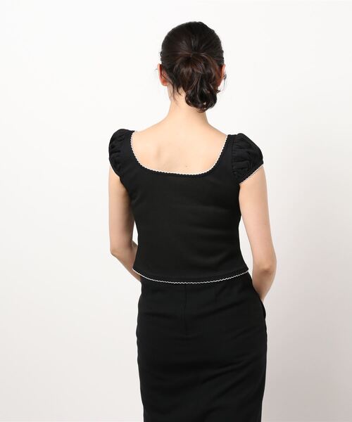 lilLilly（リルリリー）の「ワッフルミニトップス（Tシャツ/カットソー・レディース・イエロー/ブルー/ブラック/ホワイト・FREE）」の18枚目の写真