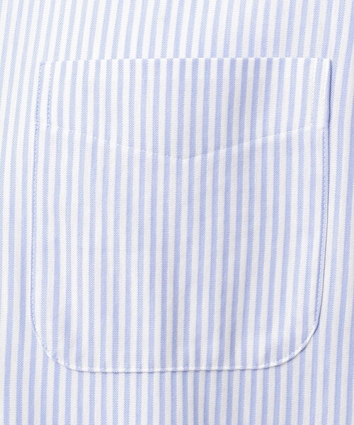 J.PRESS(ジェイプレス)の「【J.PRESS PLUS】シャンブレー ジャージ キャンディーストライプ ドレスシャツ(ビジネスシャツ・メンズ・サックスブルー系1・MEDIUM/LARGE/X-LARGE)」の7枚目の写真