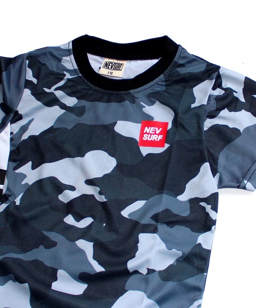 DRY MESH サイドプリント迷彩半袖Tシャツ カットソー キッズ（T
