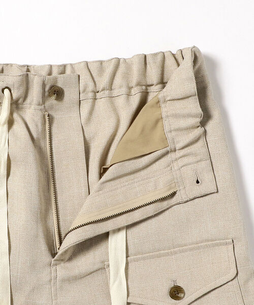 BEAMS LIGHTS（ビームスライツ）の「BEAMS LIGHTS / ドライ タッチ ミリタリーパンツ（カーゴパンツ・メンズ・ベージュ/ネイビー/ブルー・SMALL/MEDIUM/LARGE）」の5枚目の写真