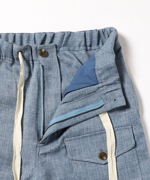 BEAMS LIGHTS（ビームスライツ）の「BEAMS LIGHTS / ドライ タッチ ミリタリーパンツ（カーゴパンツ・メンズ・ベージュ/ネイビー/ブルー・SMALL/MEDIUM/LARGE）」の12枚目の写真