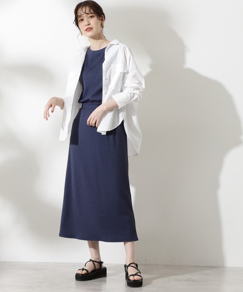 N.（N. Natural Beauty Basic）（エヌエヌナチュラルビューティーベーシック）の「麻混ビッグポケットシャツ（シャツ/ブラウス・レディース・ホワイト/ベージュ/イエロー・MEDIUM）」の14枚目の写真